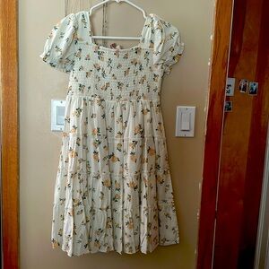 Jessakae Sophia NWT Girls 12-14 Cream and Yellow Floral Midi Dress
